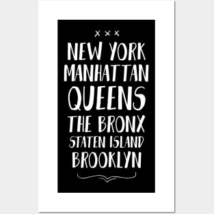 New York Gift NYC Manhattan Brooklyn Bridge USA Posters and Art